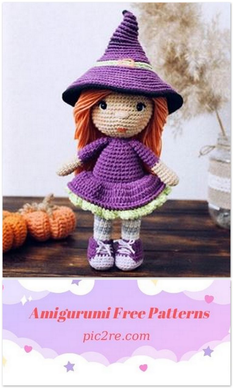 Amigurumi Witch Doll Free Crochet Pattern
