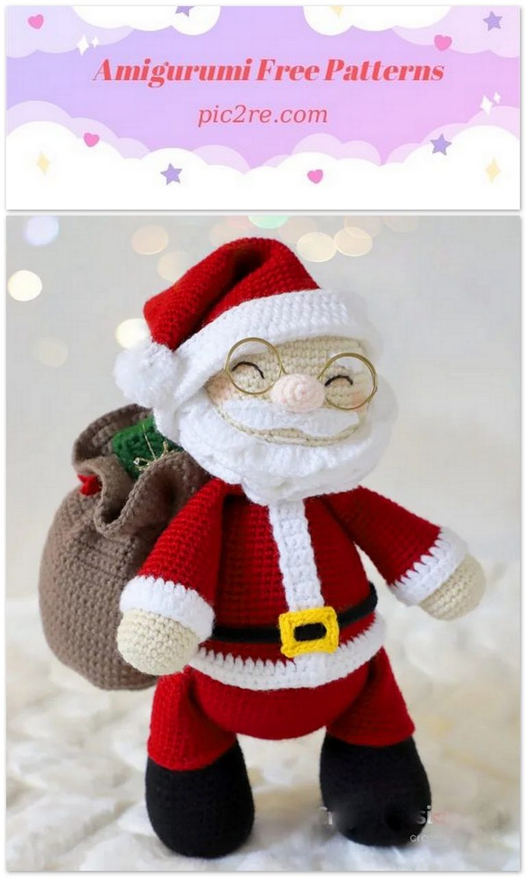 Amigurumi Santa Claus Free Crochet Pattern