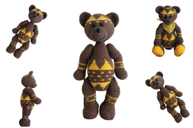 Amigurumi Jacquard Teddy Bear Free Pattern