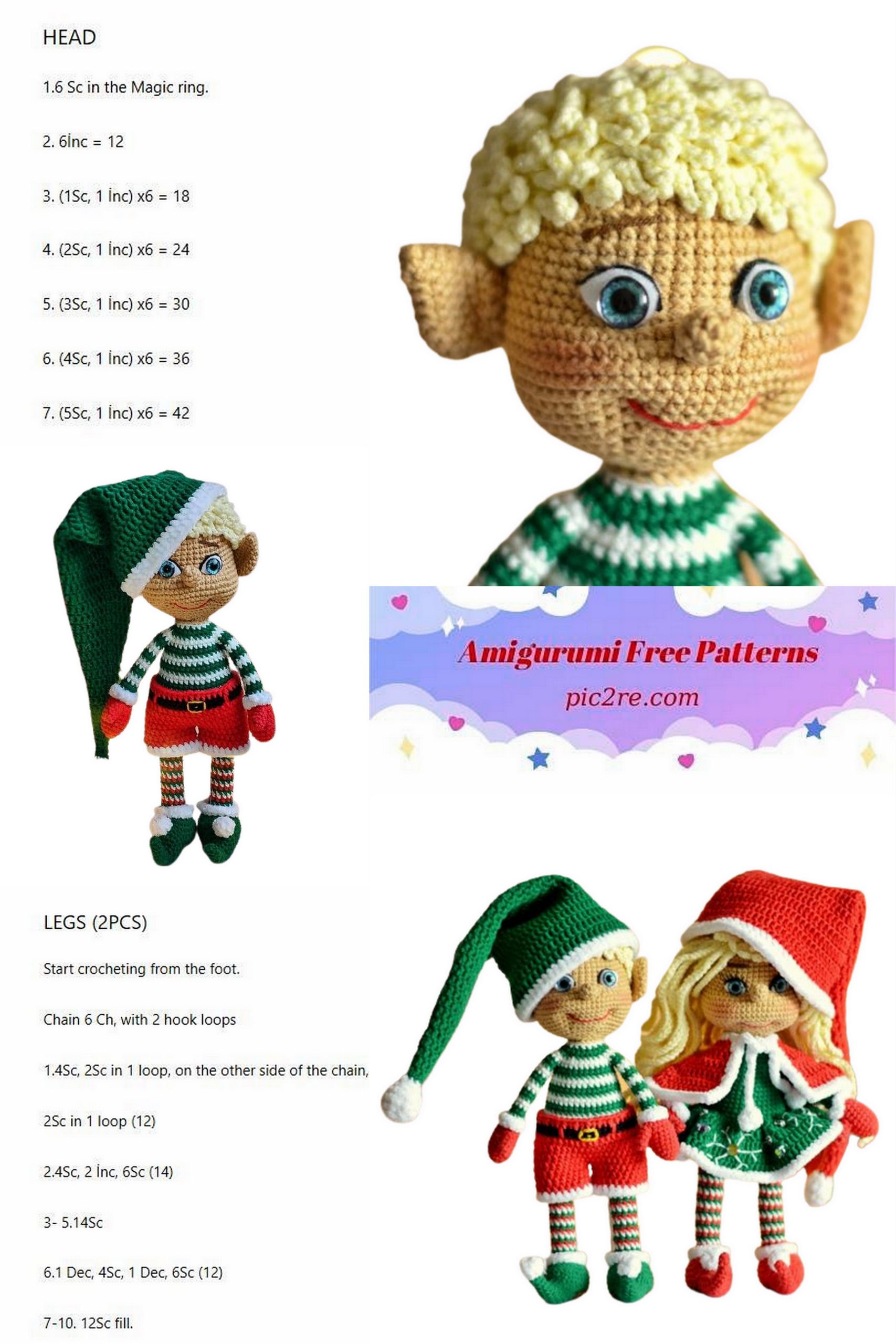 Amigurumi Elf Noel Free Pattern - Amigurumi Patterns