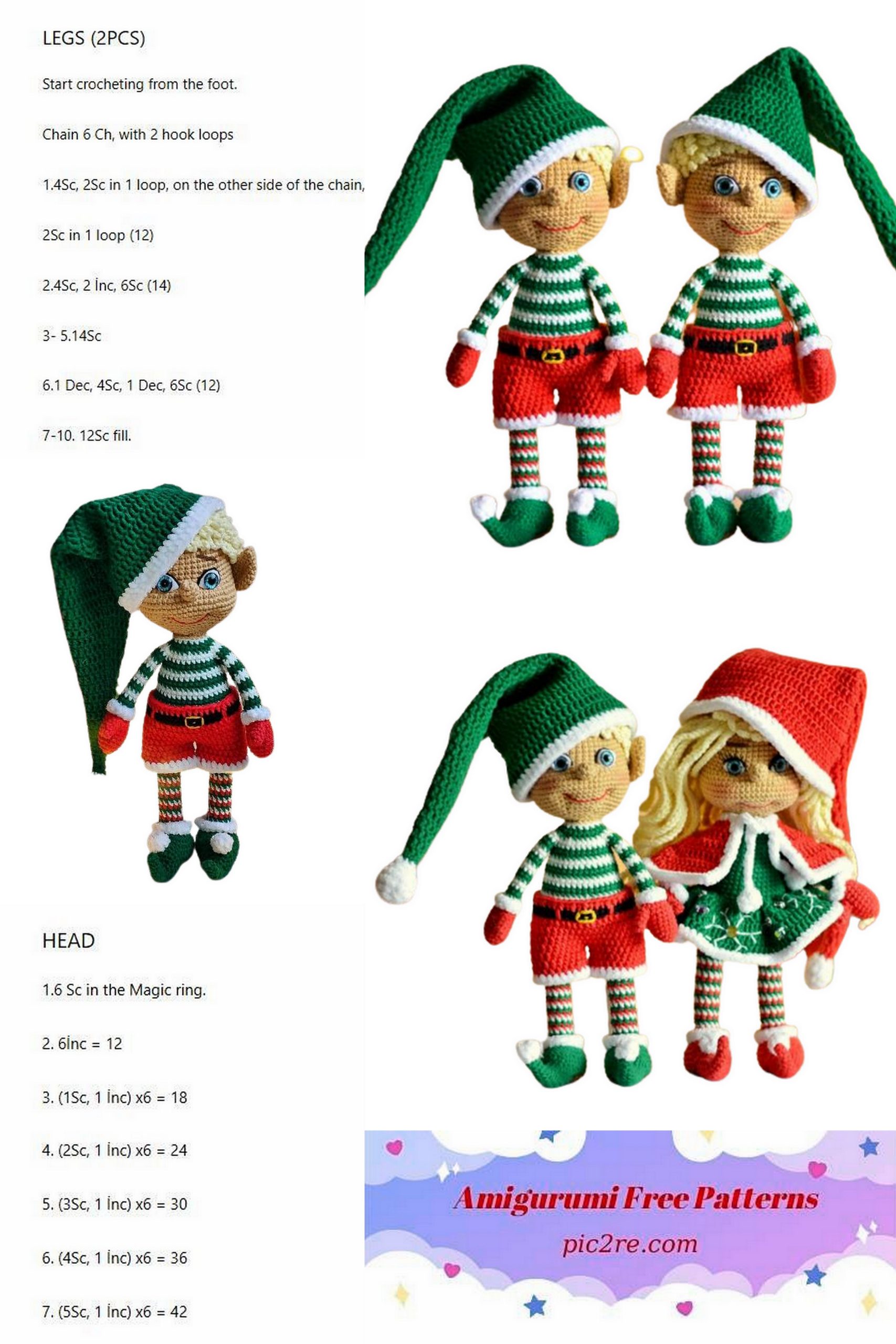 Amigurumi Elf Noel Free Pattern – Pic2re.com