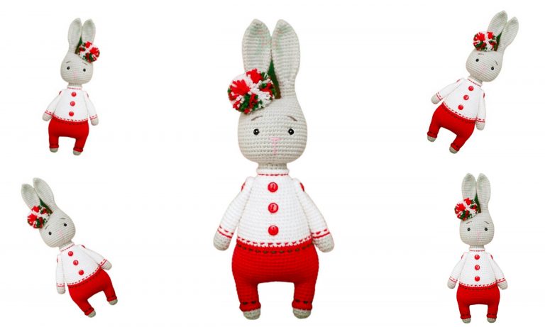 Amigurumi Christmas Bunny Free Pattern