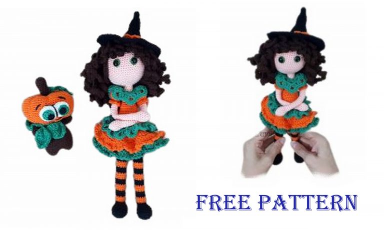 Amigurumi Pumpkin Witch Doll Pattern