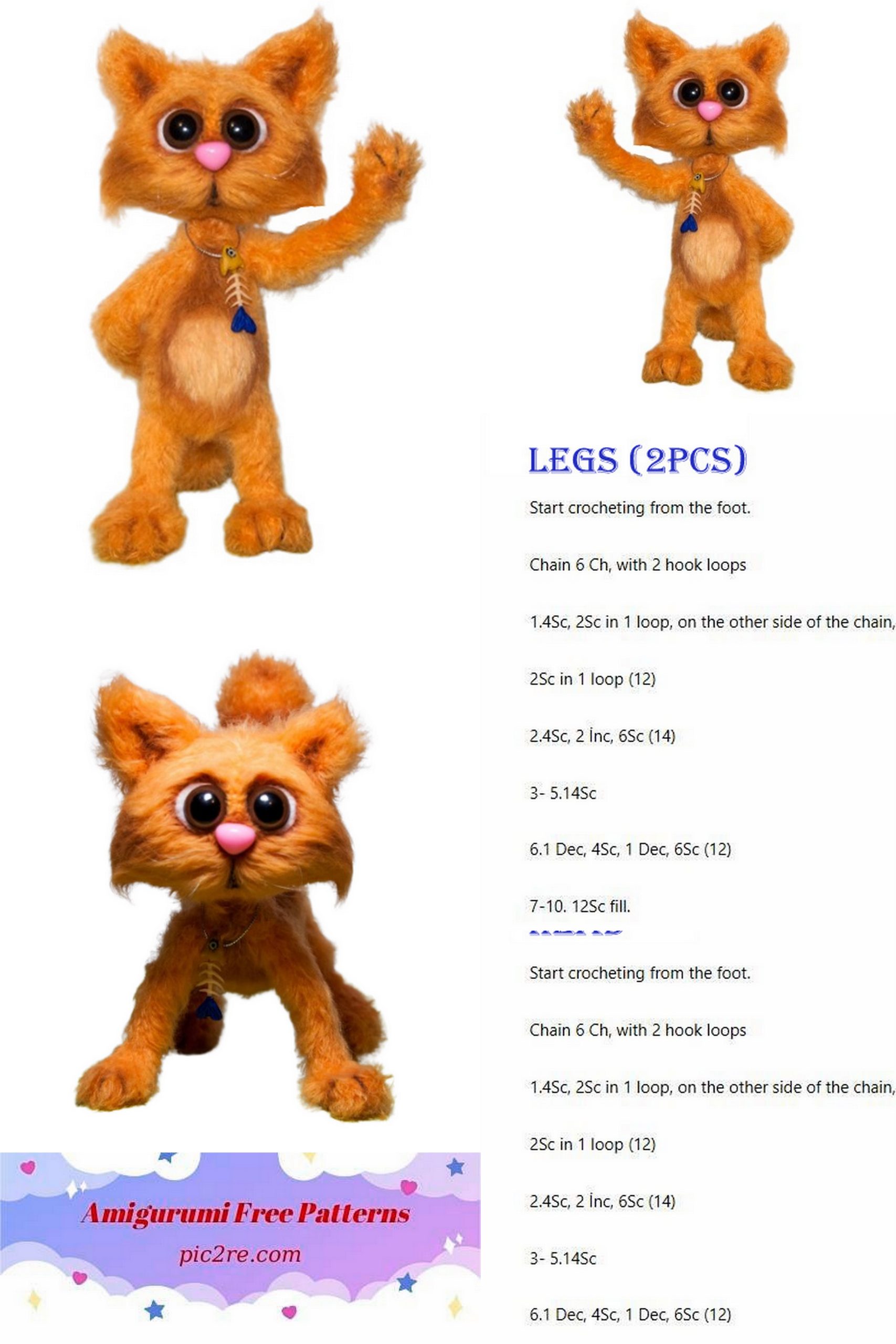Murzik Amigurumi Kitten Murzik Free Pattern - Amigurumi Patterns