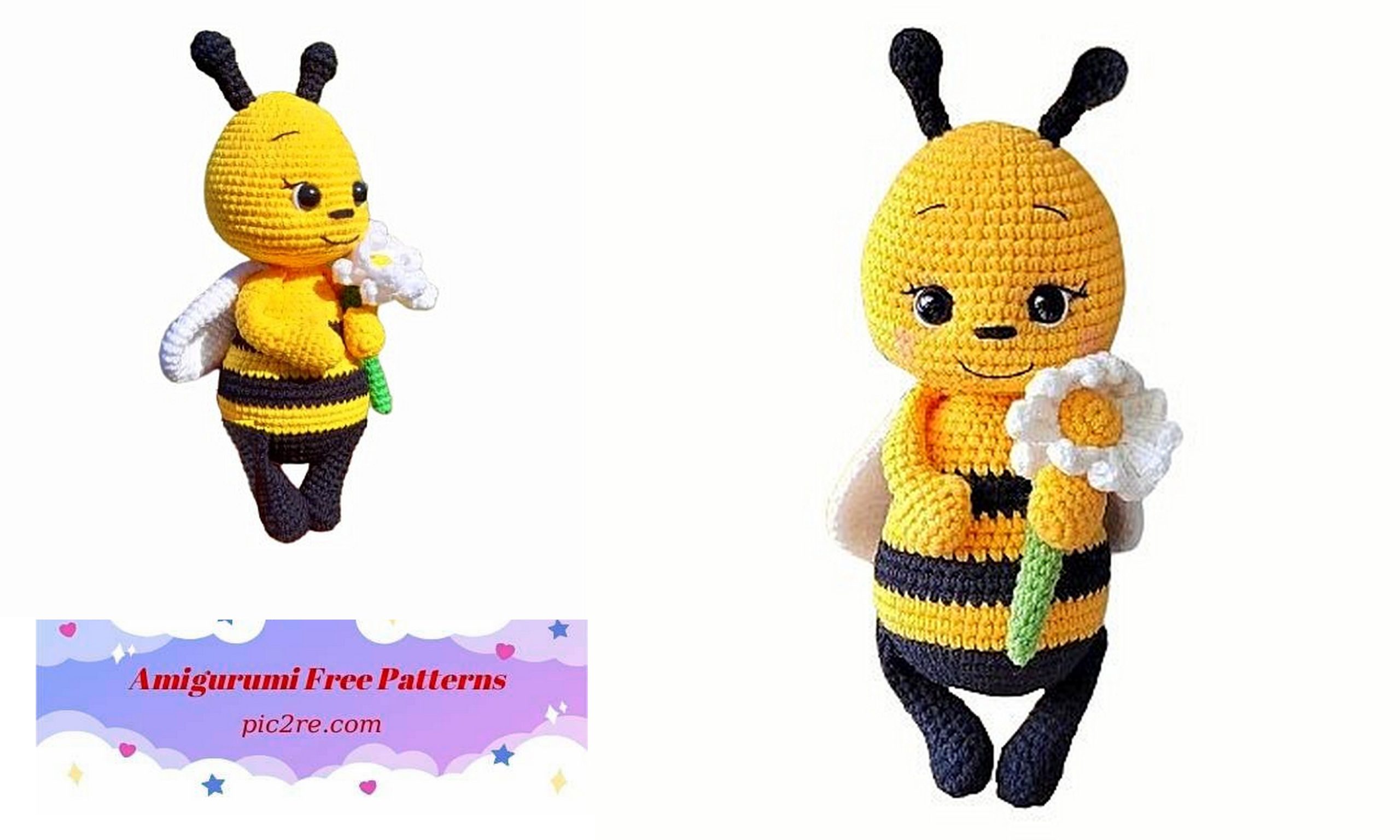 Amigurumi Cute Bee Free Pattern Amigurumi Patterns