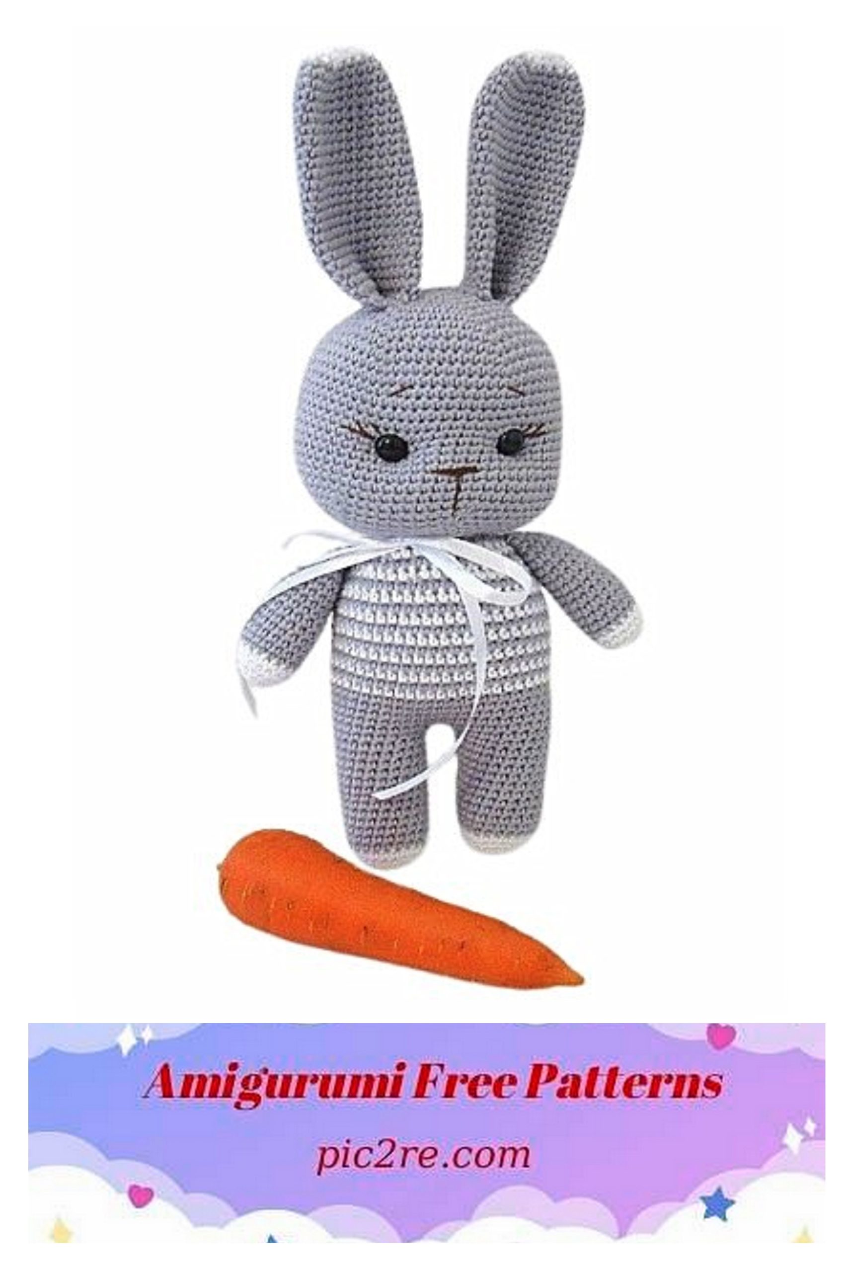 Crochet Striped bunny Free Pattern - Amigurumi Patterns