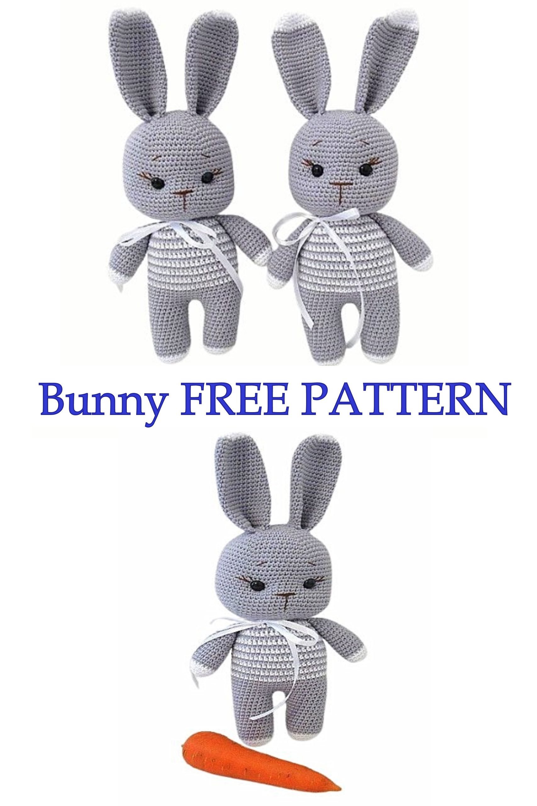 Crochet Striped bunny Free Pattern - Amigurumi Patterns