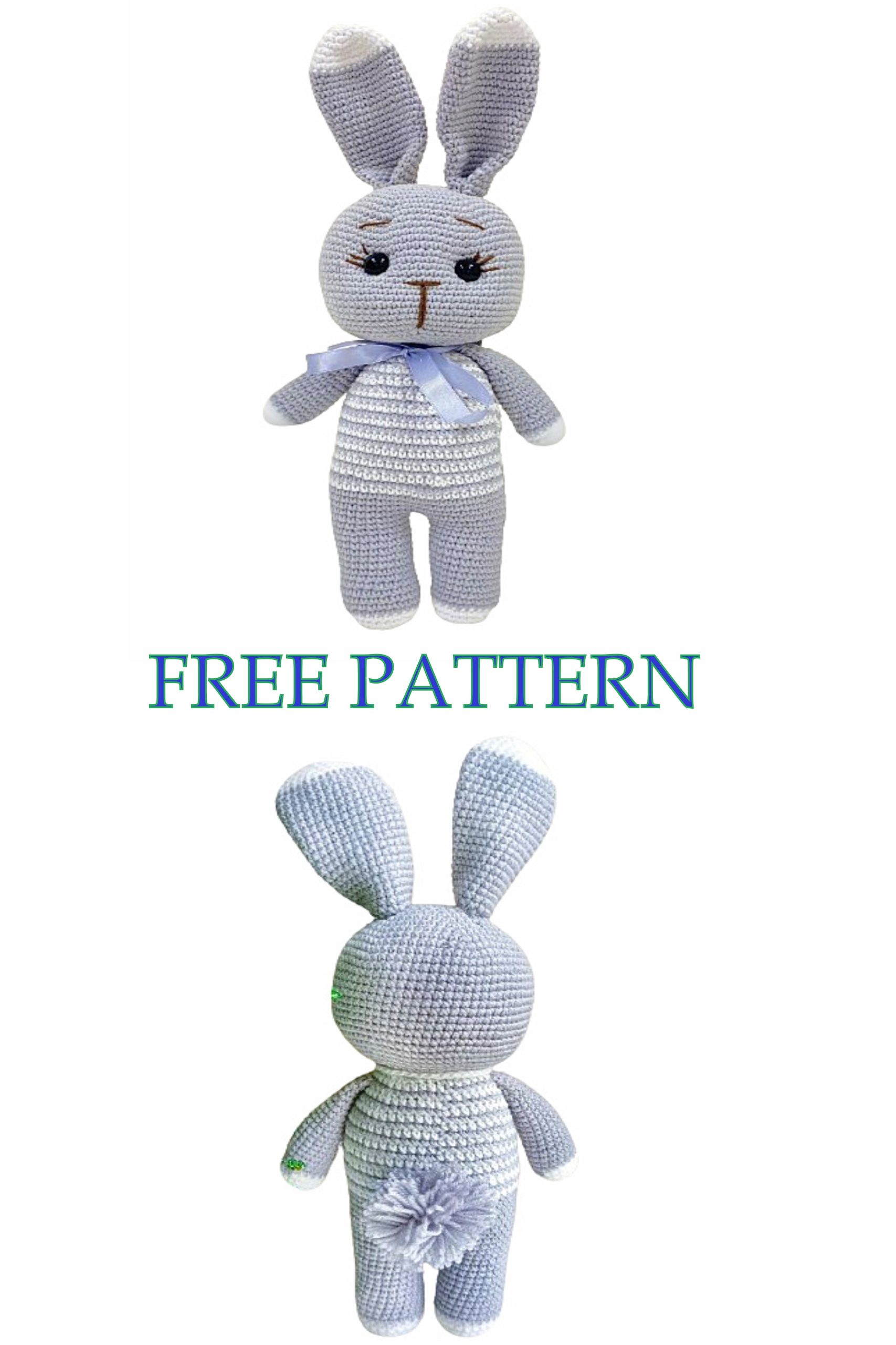 Crochet Striped bunny Free Pattern - Amigurumi Patterns