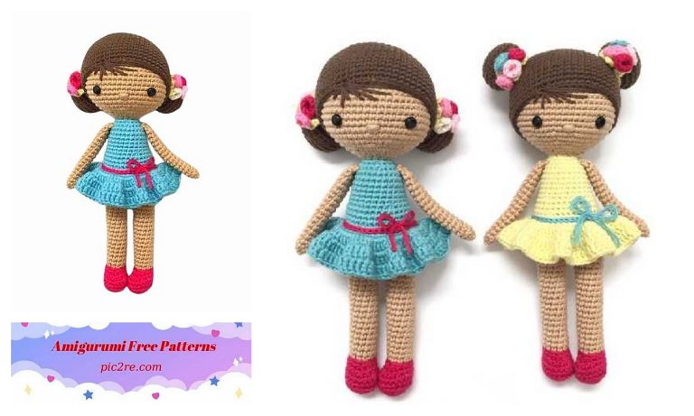 Crochet Skirt Doll Amigurumi Free Pattern