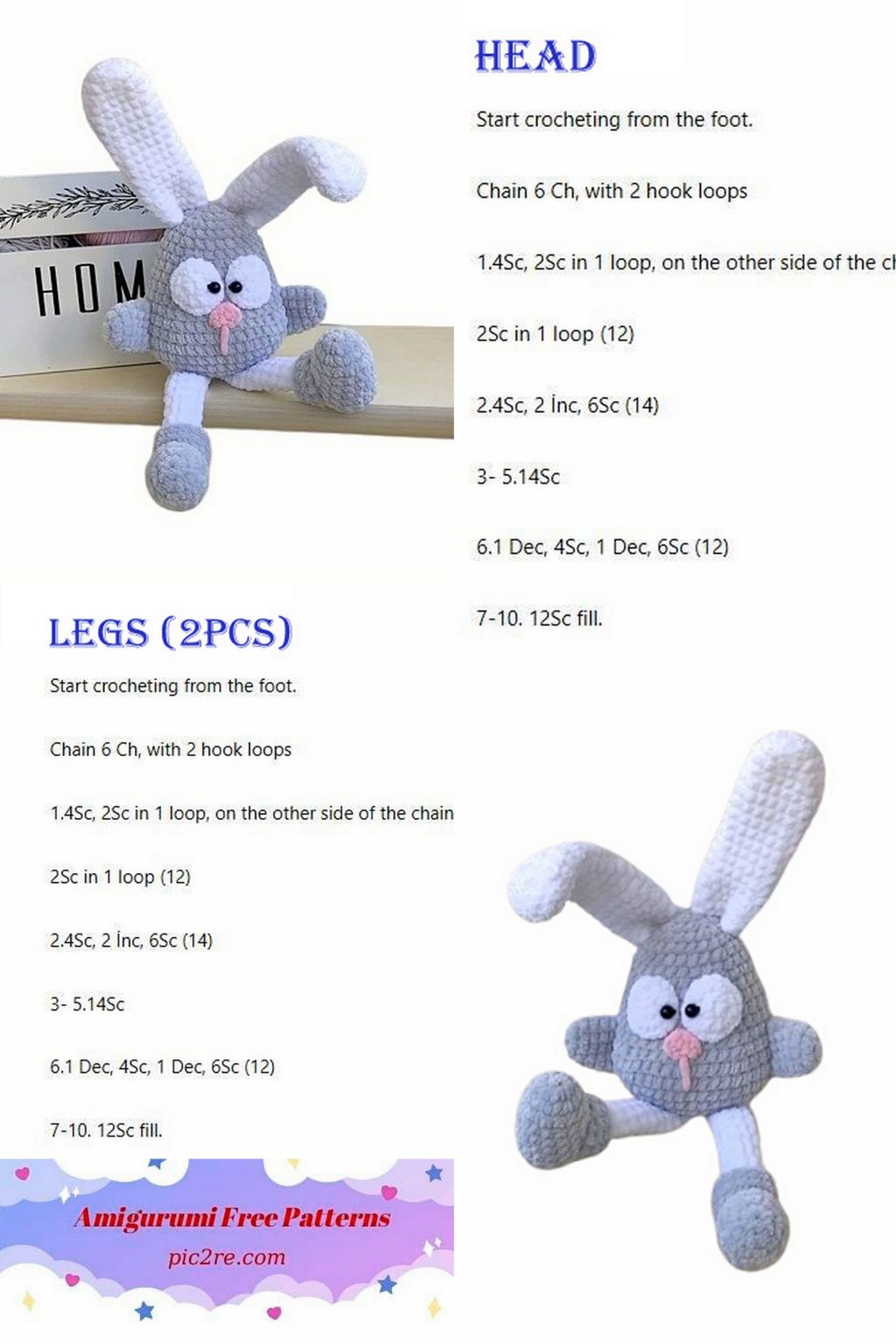 Amigurumi Bunny Dashik Free Pattern - Amigurumi Patterns