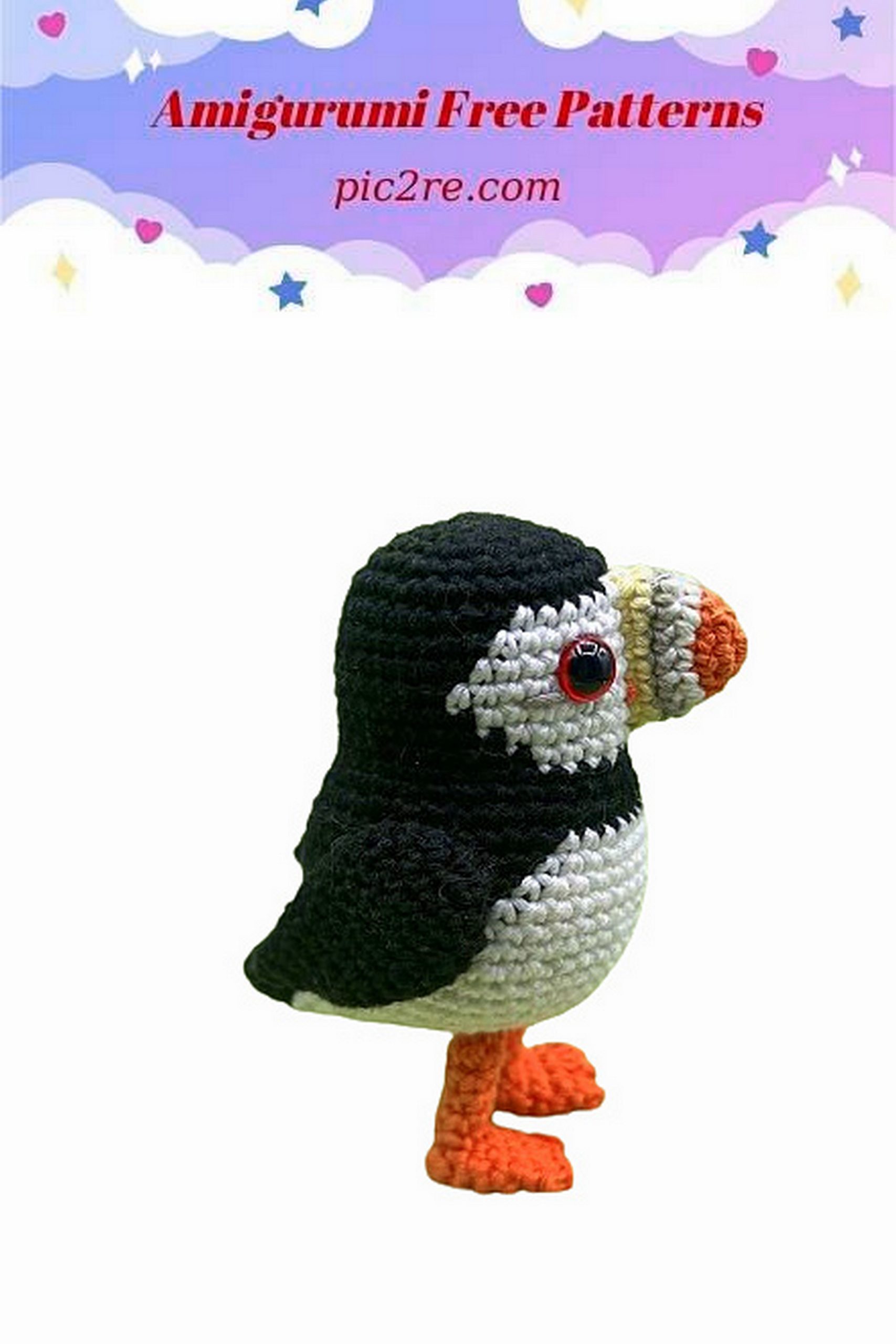 Free Amigurumi Francis the puffin Pattern - Amigurumi Patterns