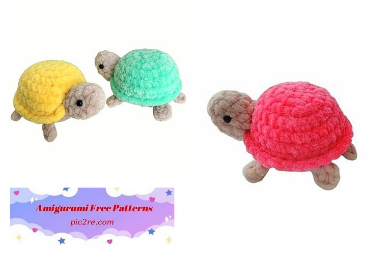 Cute Turtle Free Amigurumi Pattern