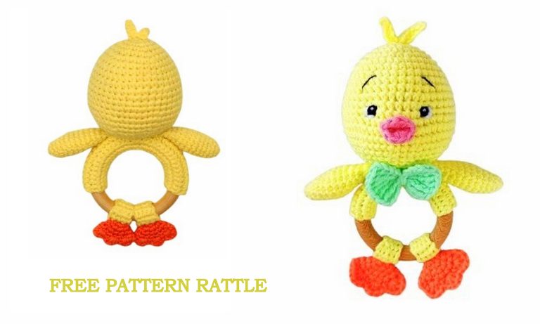 Amigurumi Chicken Rattle Free Pattern